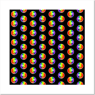 Winking Face with Tongue Emoji Gay Pattern | Pop Art Posters and Art